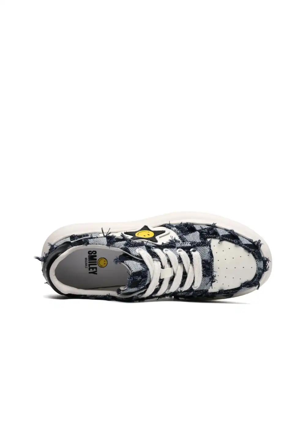 SMILEY丨Smiley Plaid Skate Shoes (Anti-Slip Thick Sole)