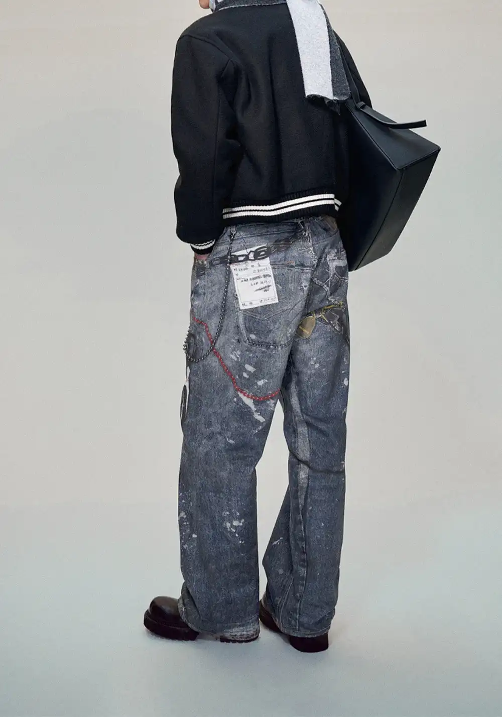 HAONANHUANG丨1981M Baggy Chain Jeans – Digital Print