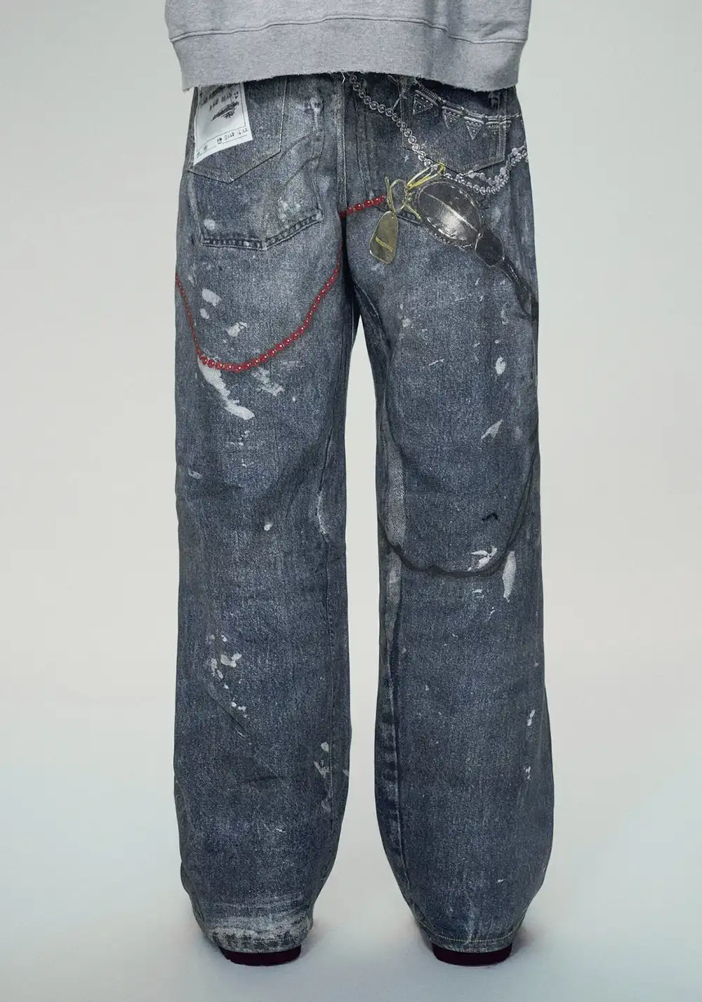 HAONANHUANG丨1981M Baggy Chain Jeans – Digital Print