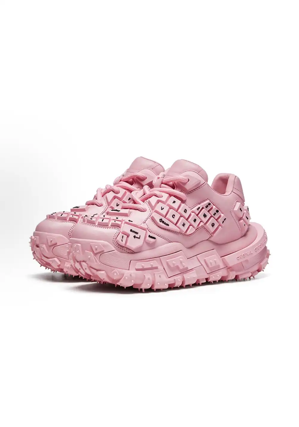 XMZY丨Chunky Keyboard Dad Sneakers -Pink