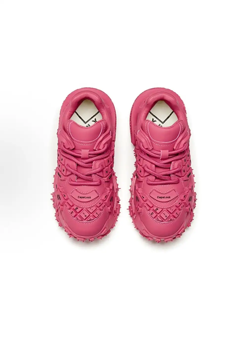 XMZY丨Chunky Keyboard Dad Sneakers -Pink&Red