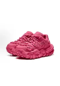 XMZY丨Chunky Keyboard Dad Sneakers -Pink&Red