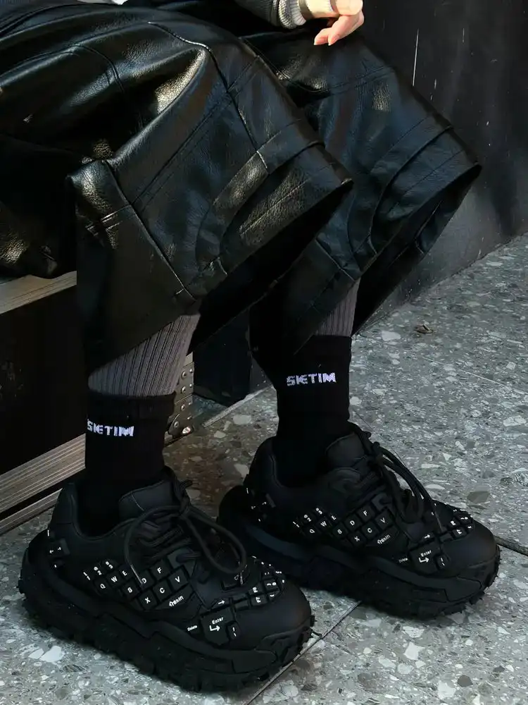 XMZY丨Chunky Keyboard Dad Sneakers -Black