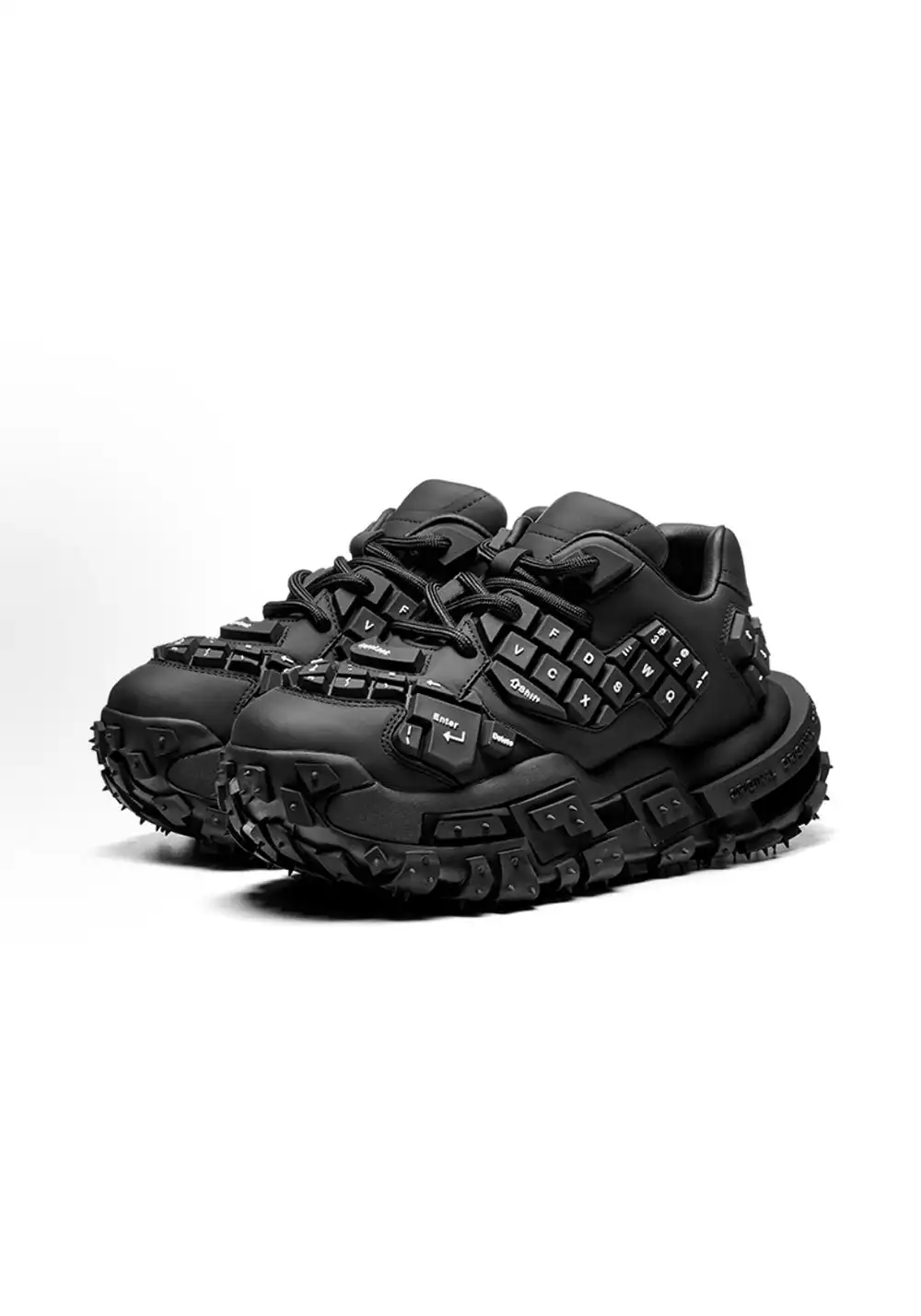 XMZY丨Chunky Keyboard Dad Sneakers -Black