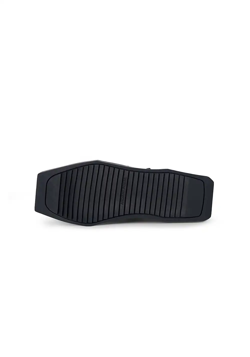 ANCIENT FOSSIL丨Studded Square-Toe Canvas Sneakers (Black, Unisex)