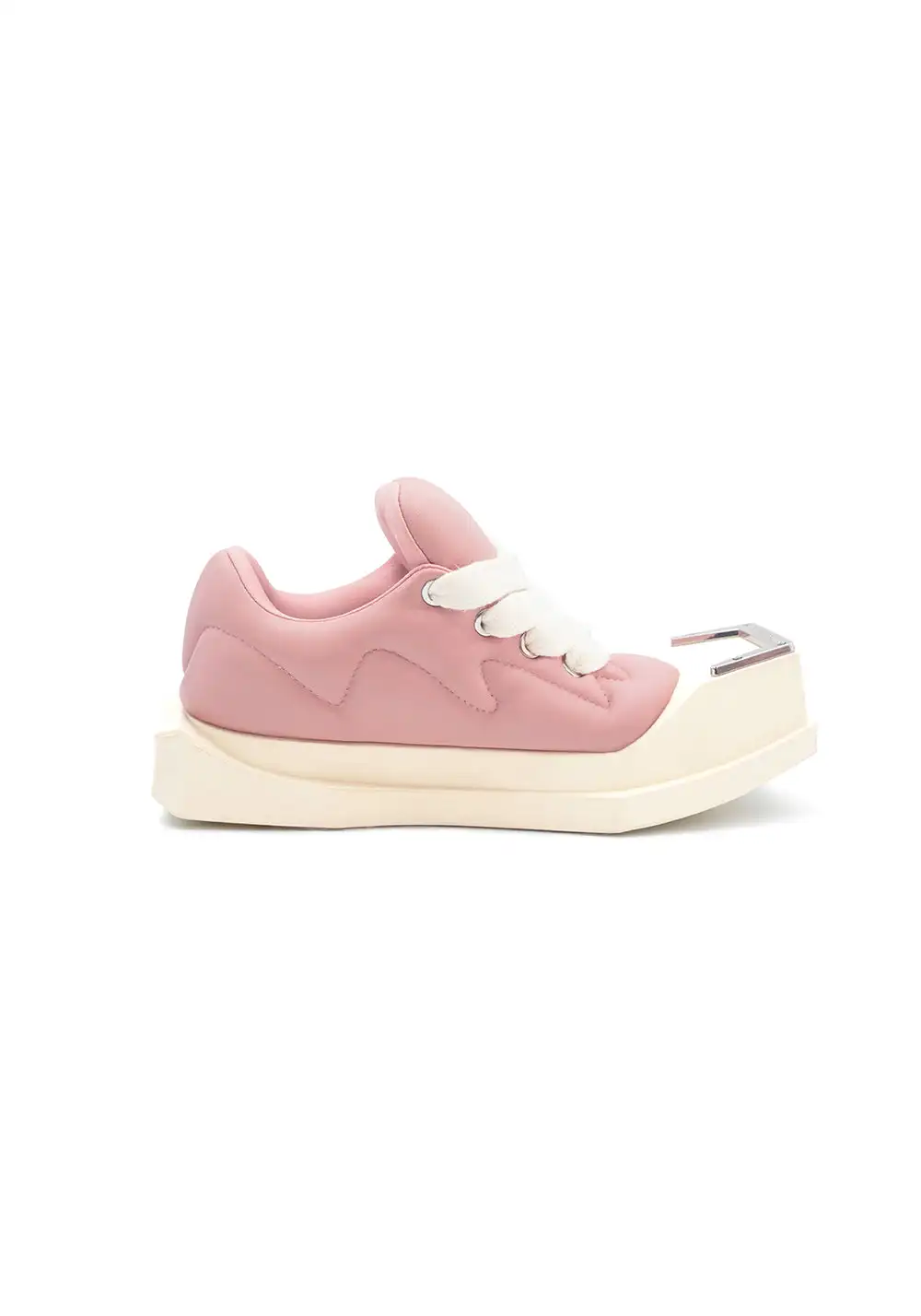 ANCIENT FOSSIL丨Square-Toe Chunky Sneakers (Pink, Women's)