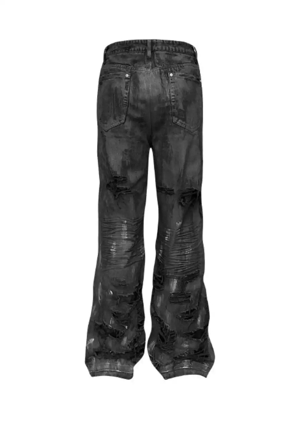 GOJOYJINNI丨Hand-Distressed Wide-Leg Jeans