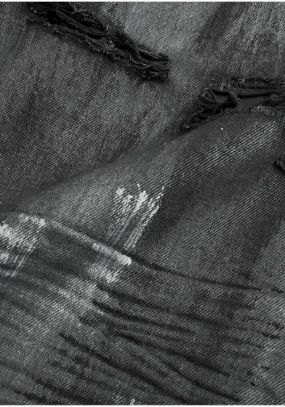 GOJOYJINNI丨Hand-Distressed Wide-Leg Jeans