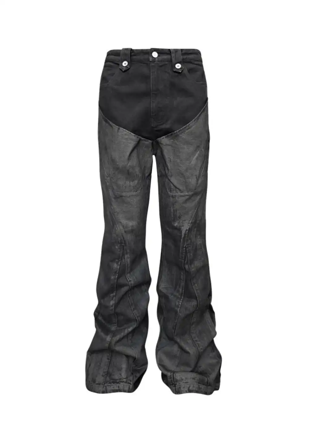 GOJOYJINNI丨Punk Paint-Splatter Flare Jeans