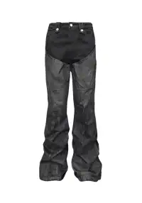 GOJOYJINNI丨Punk Paint-Splatter Flare Jeans