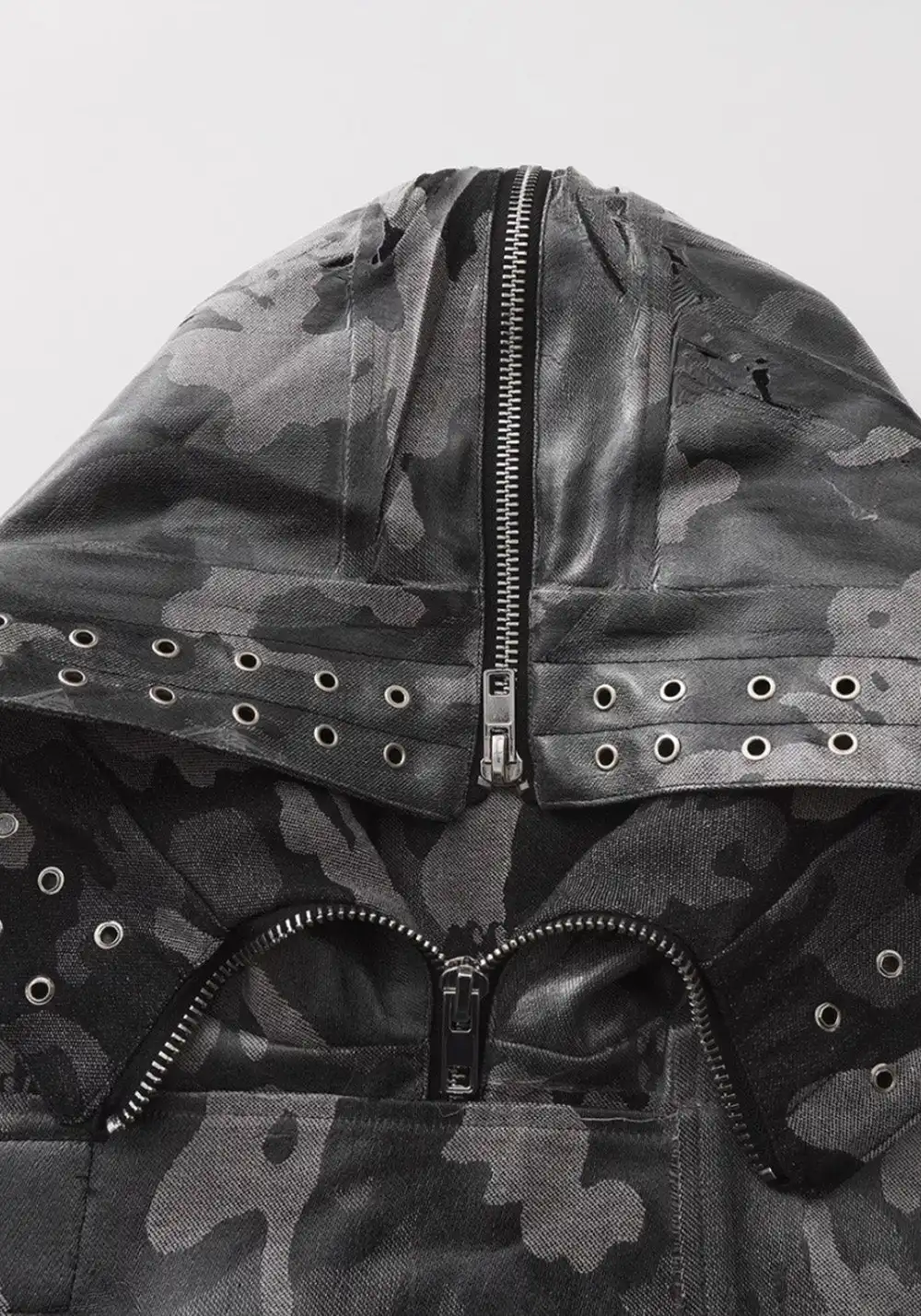 Disark│Cropped N2B Jacket (Deconstructed, All Black)