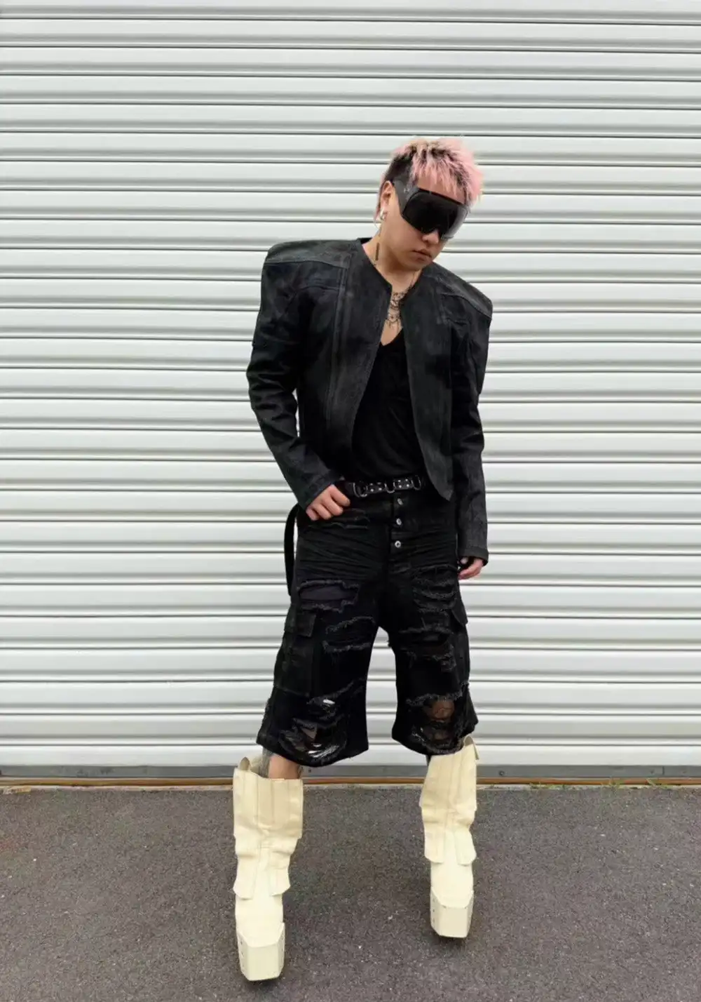 Disark│Snake-Textured Blade Jacket