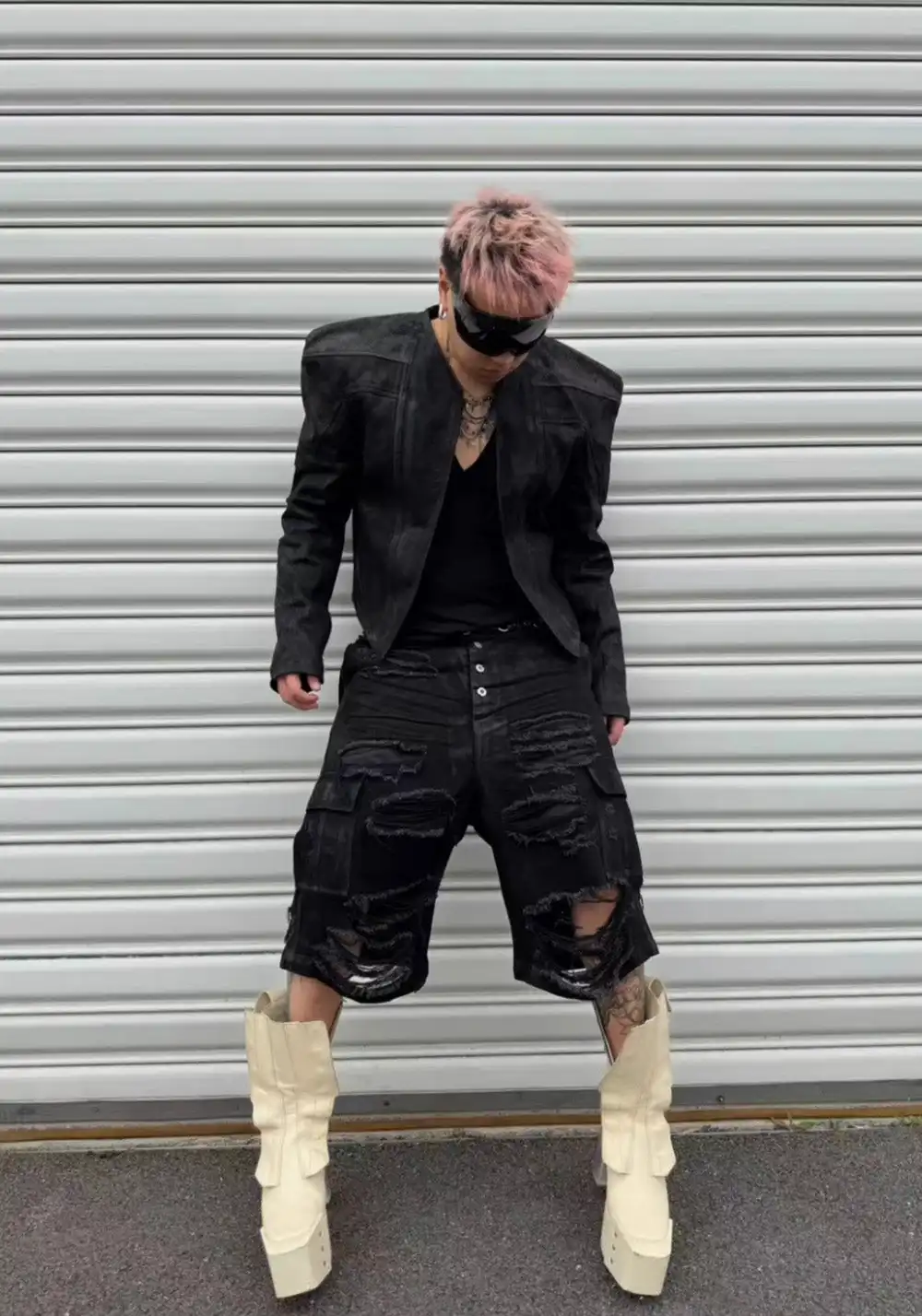 Disark│Snake-Textured Blade Jacket