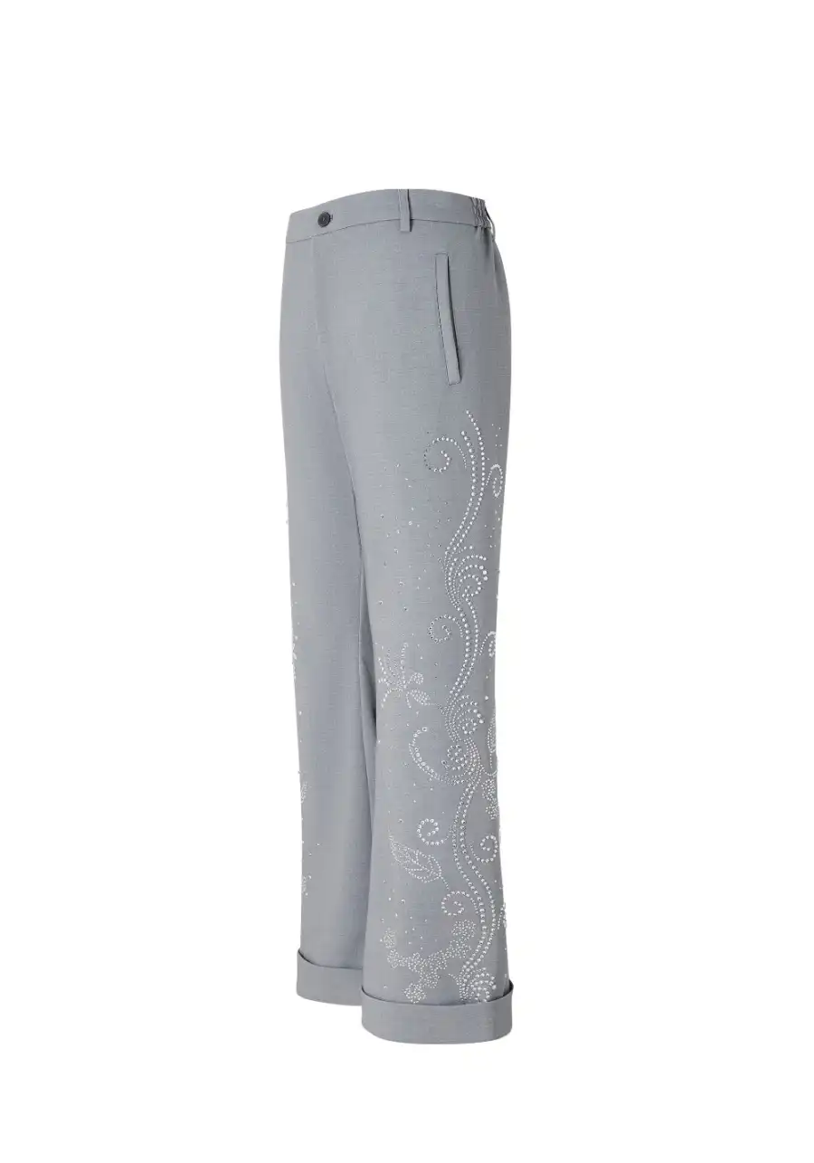 NOIDEA丨Wide-Leg Dress Pants (Elegant Drape, Office to Casual) - 4