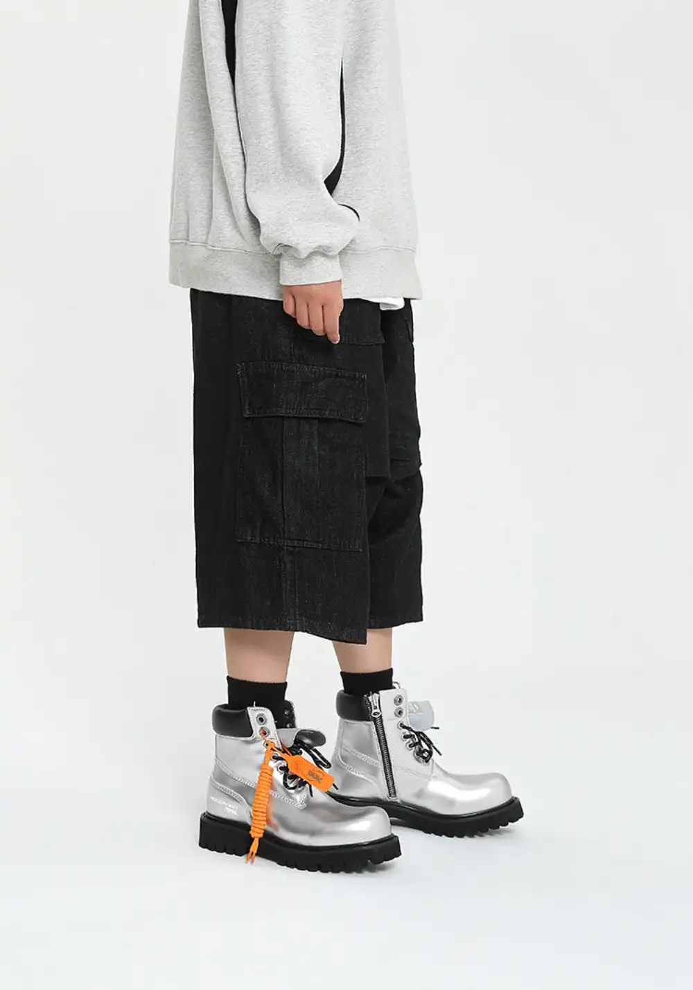ADC丨Stardust Series Martin Boots-Sliver