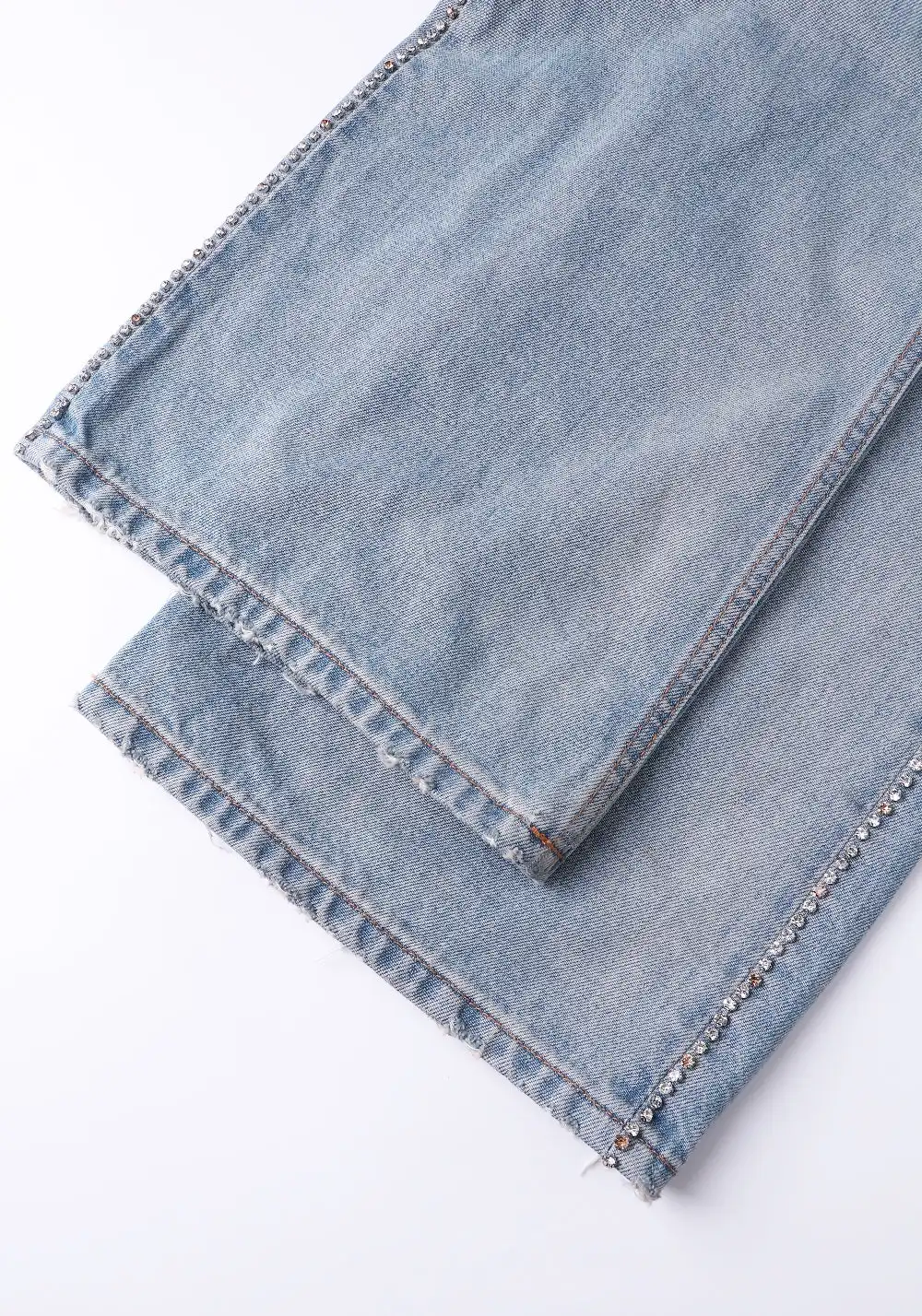 NOIDEA丨Destroyed Wide-Leg Jeans (Ice Wash, Flared)