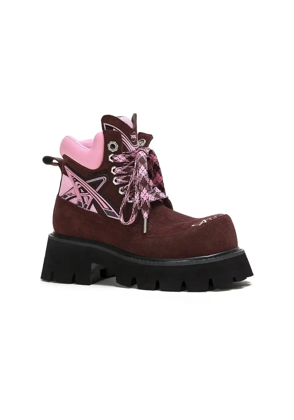 ADC丨Stardust Cat-Ear Black Boots-Purple