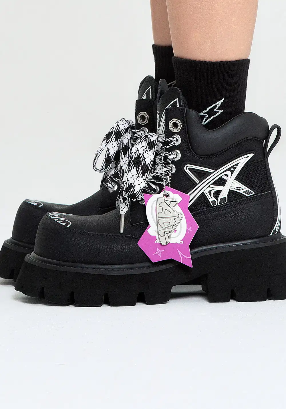 ADC丨Stardust Cat-Ear Black Boots-Black