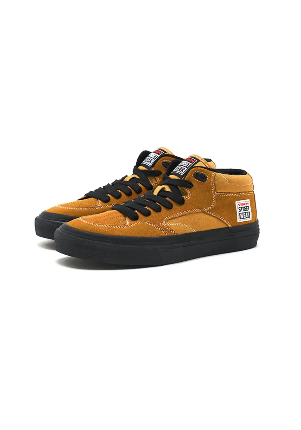 VISION丨CONCAVE Retro Suede Skate Shoes（Red&Yellow&Pink）