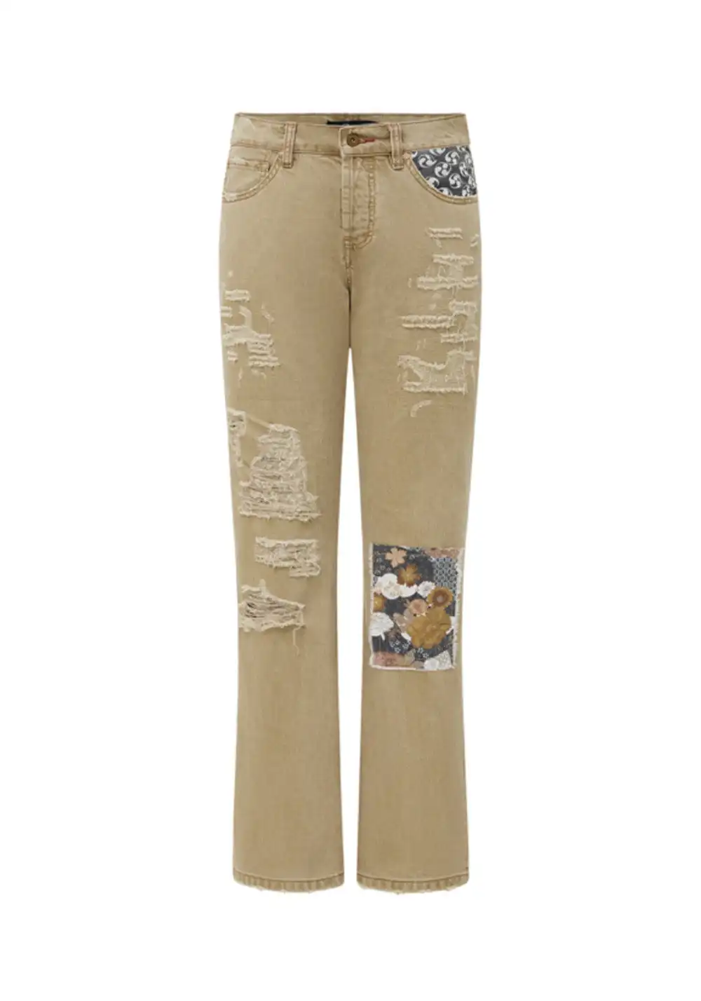 NOIDEA丨Boro Patchwork Flare Jeans (Vintage Wash)
