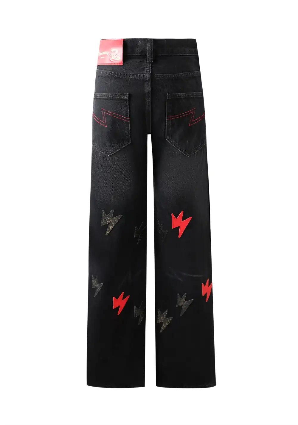 AMEXNOCAP丨Snake Year Lightning Washed Jeans