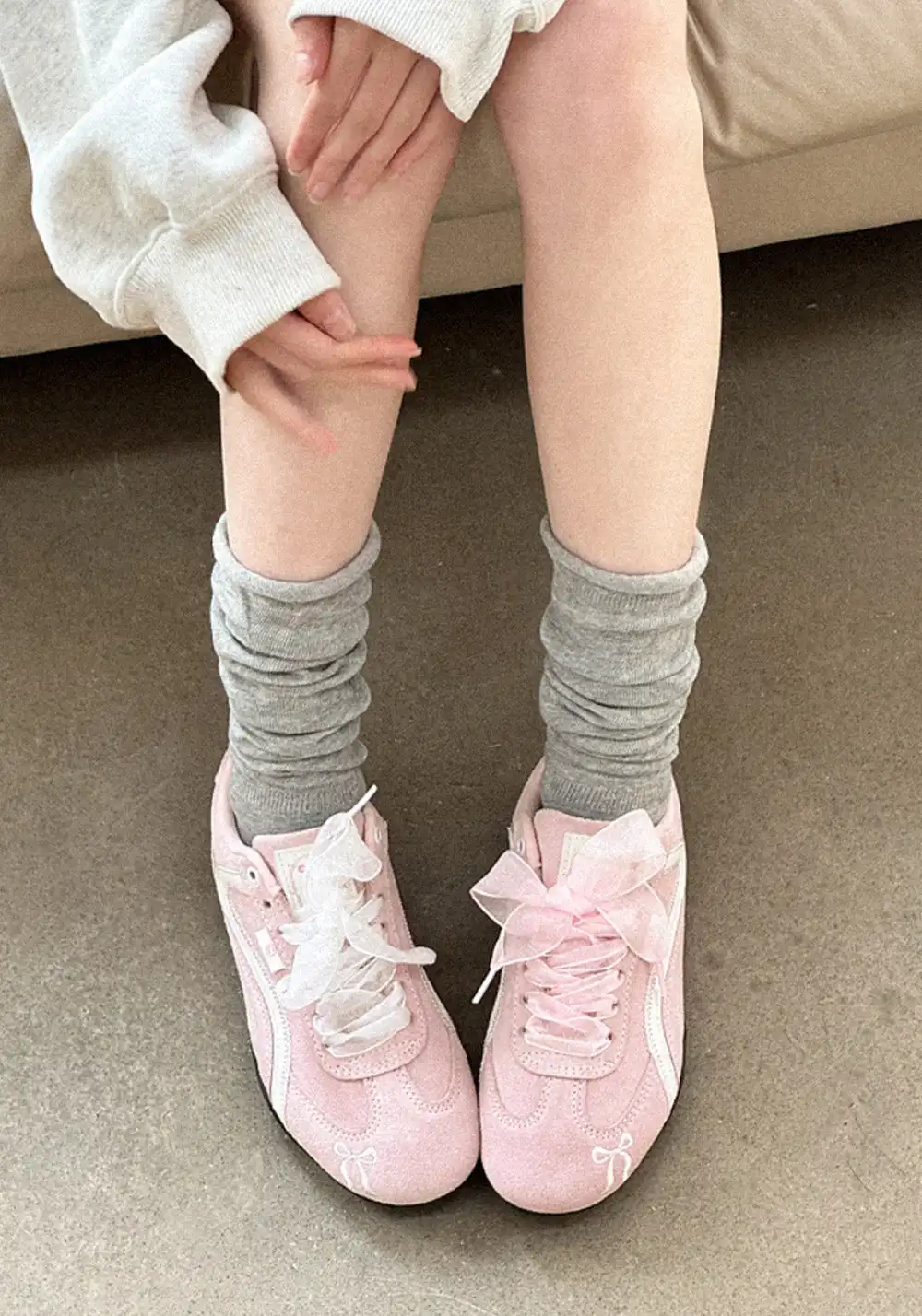 Catsofa丨emoji-lab: Cat & Couch - Spring Edition Pink Racing Flats