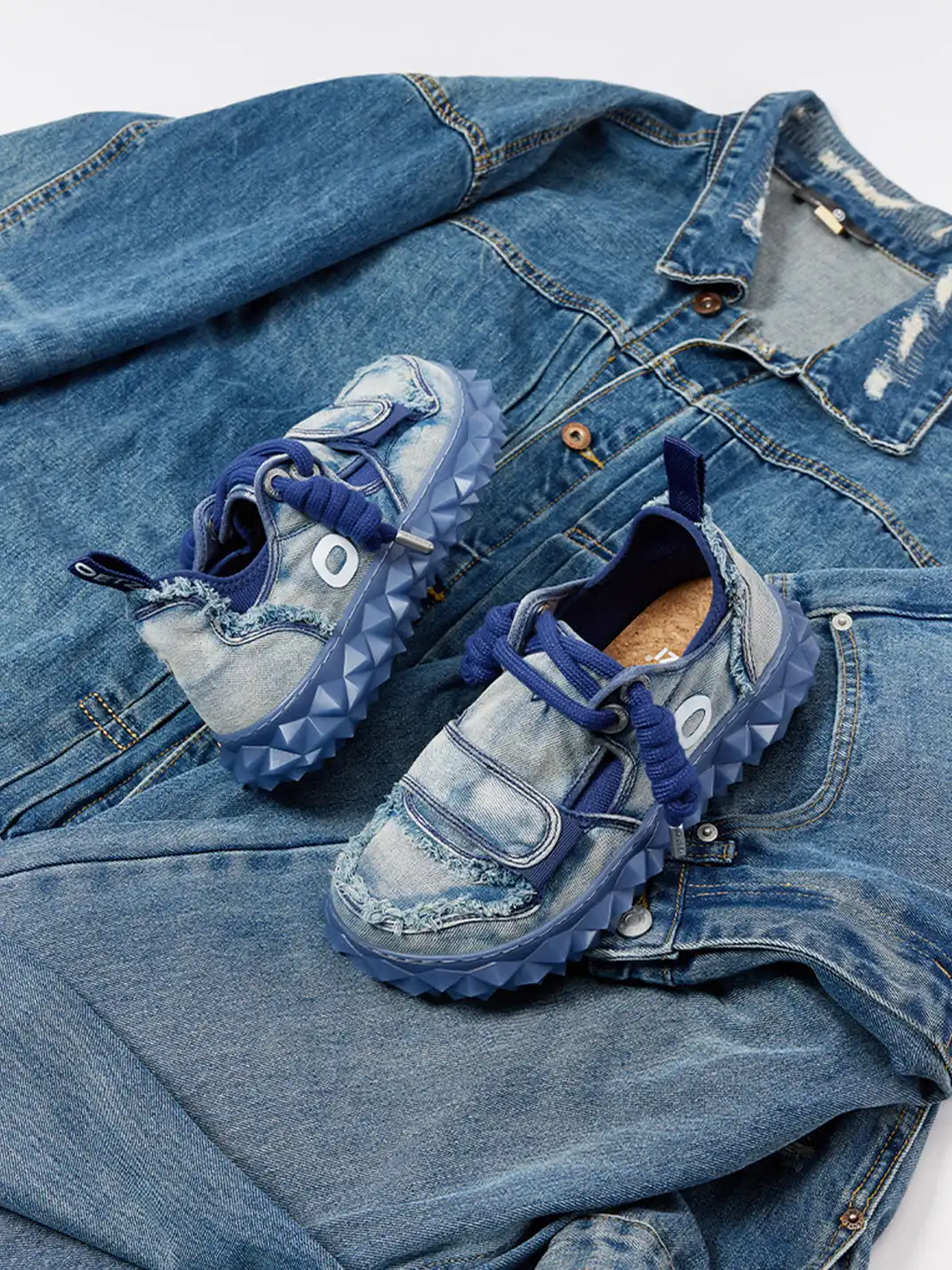 OETZI丨Ötzi Denim Blue Ugly-Cute Sneakers