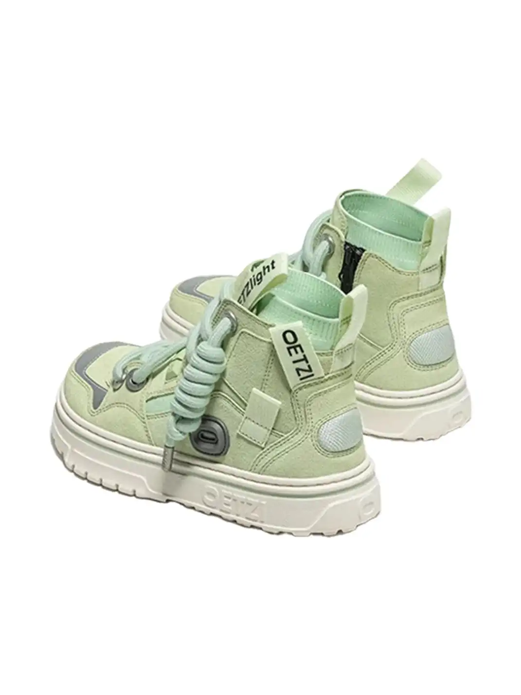 OETZI丨Ötzi Suede High-Top Platform Sneakers-Green