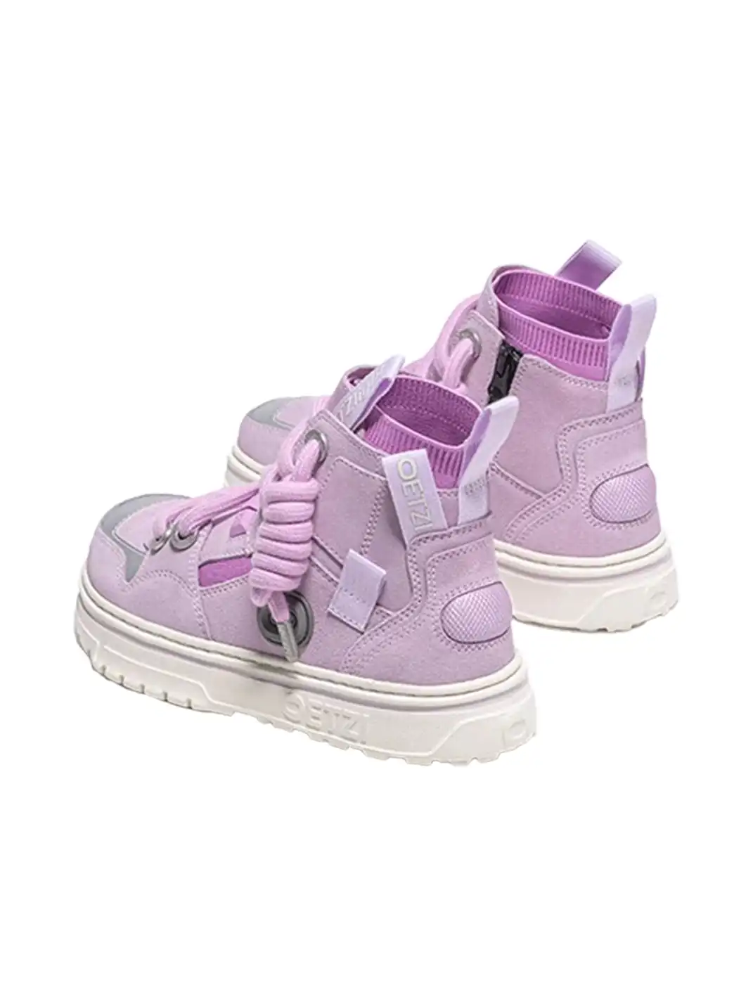 OETZI丨Ötzi Suede High-Top Platform Sneakers-Purple