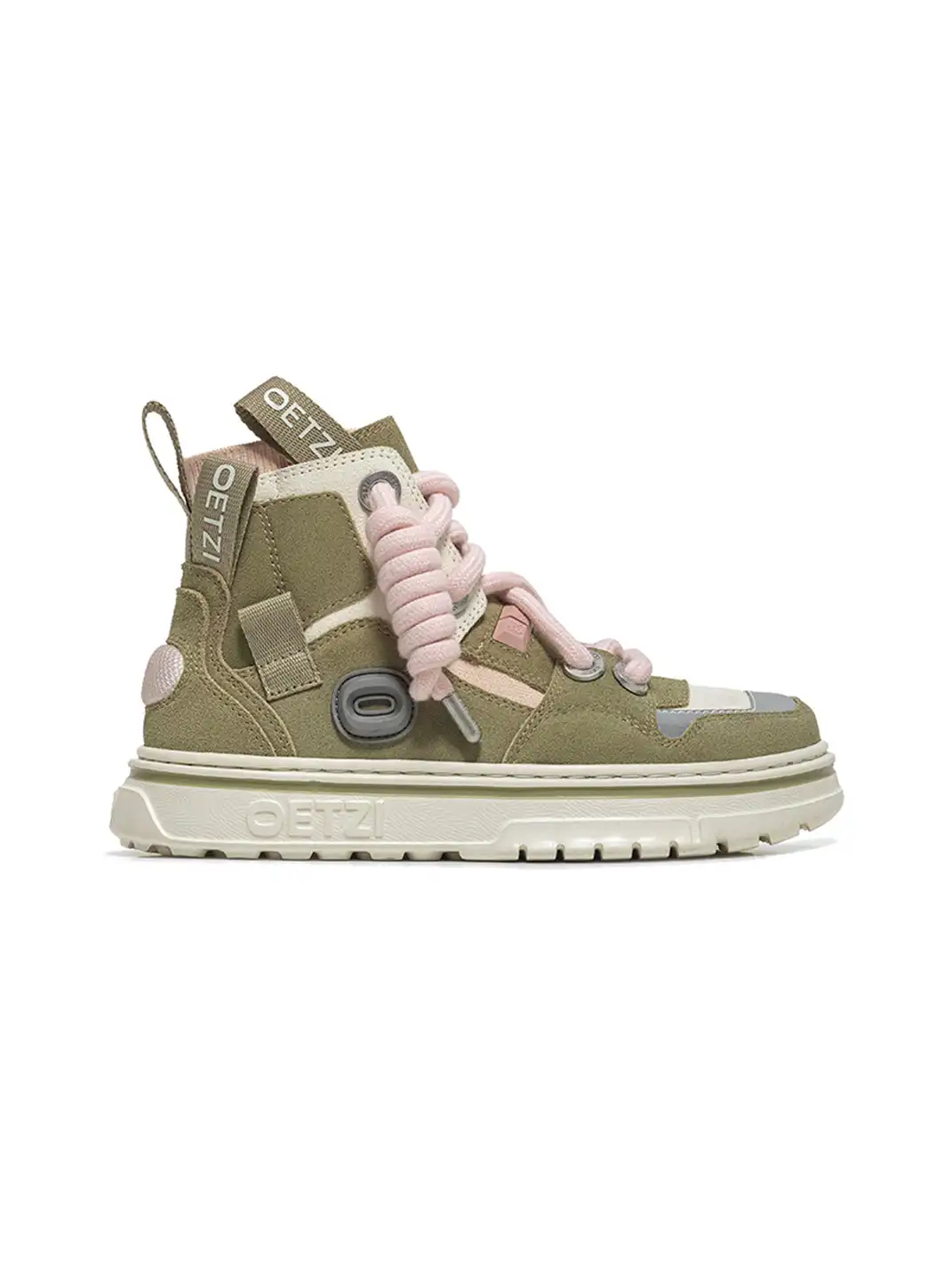 OETZI丨Ötzi Suede High-Top Platform Sneakers-Cyan