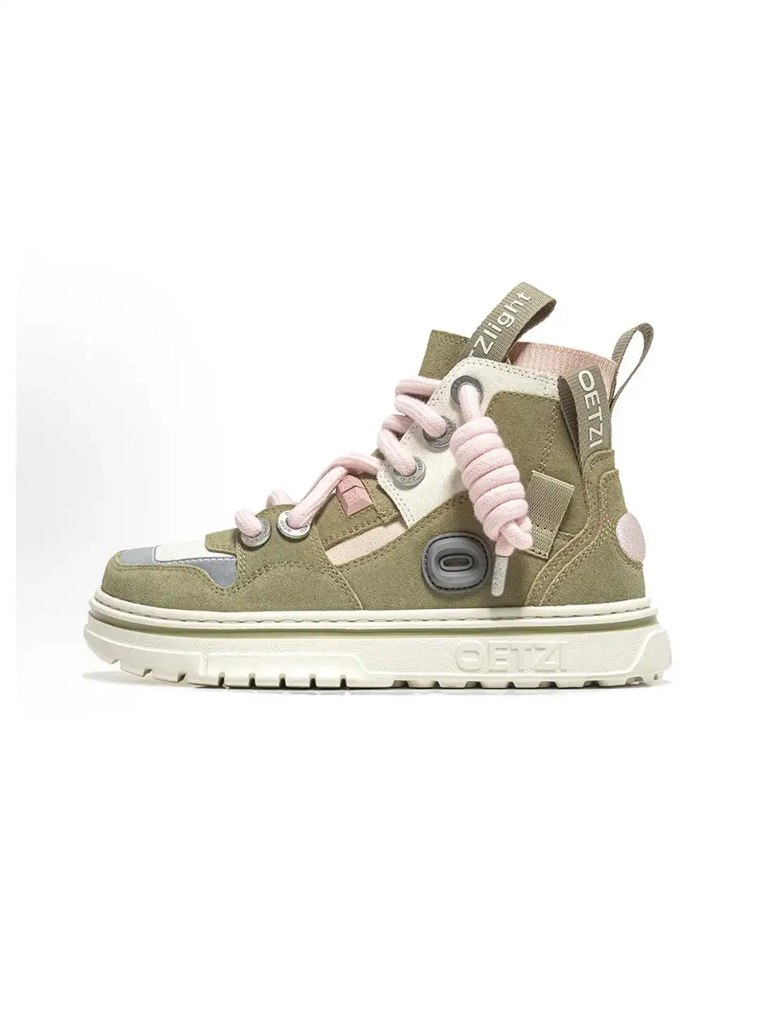 OETZI丨Ötzi Suede High-Top Platform Sneakers-Cyan