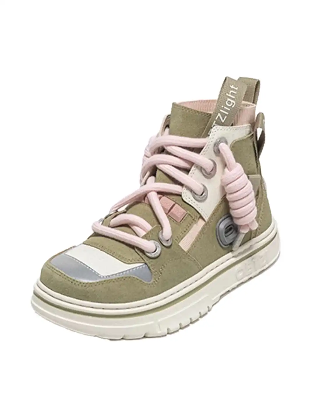 OETZI丨Ötzi Suede High-Top Platform Sneakers-Cyan