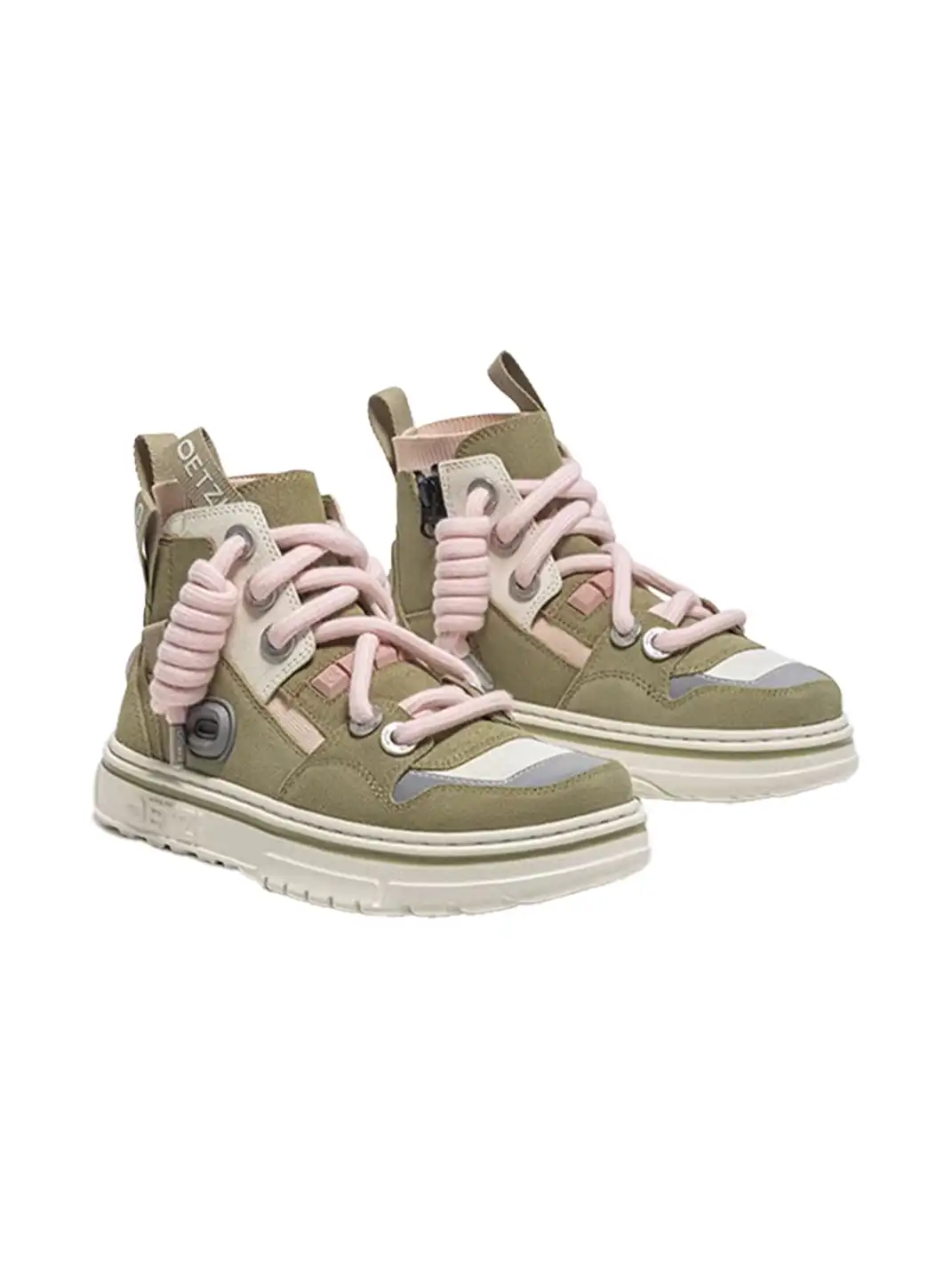 OETZI丨Ötzi Suede High-Top Platform Sneakers-Cyan