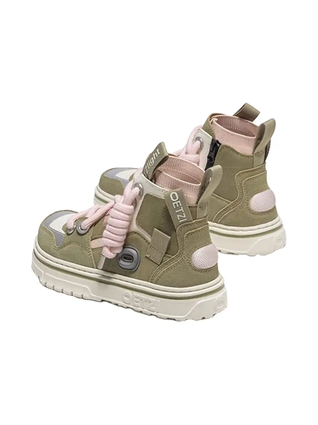 OETZI丨Ötzi Suede High-Top Platform Sneakers-Cyan