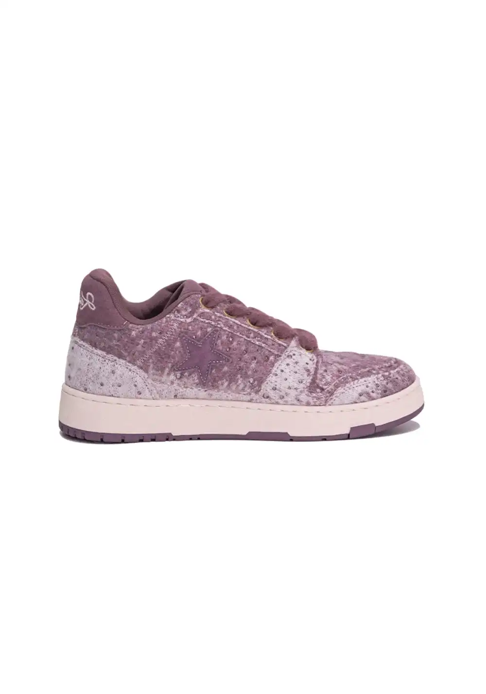 KAALIXTO丨Lilac Fuzzy Star Low-Top Sneaker
