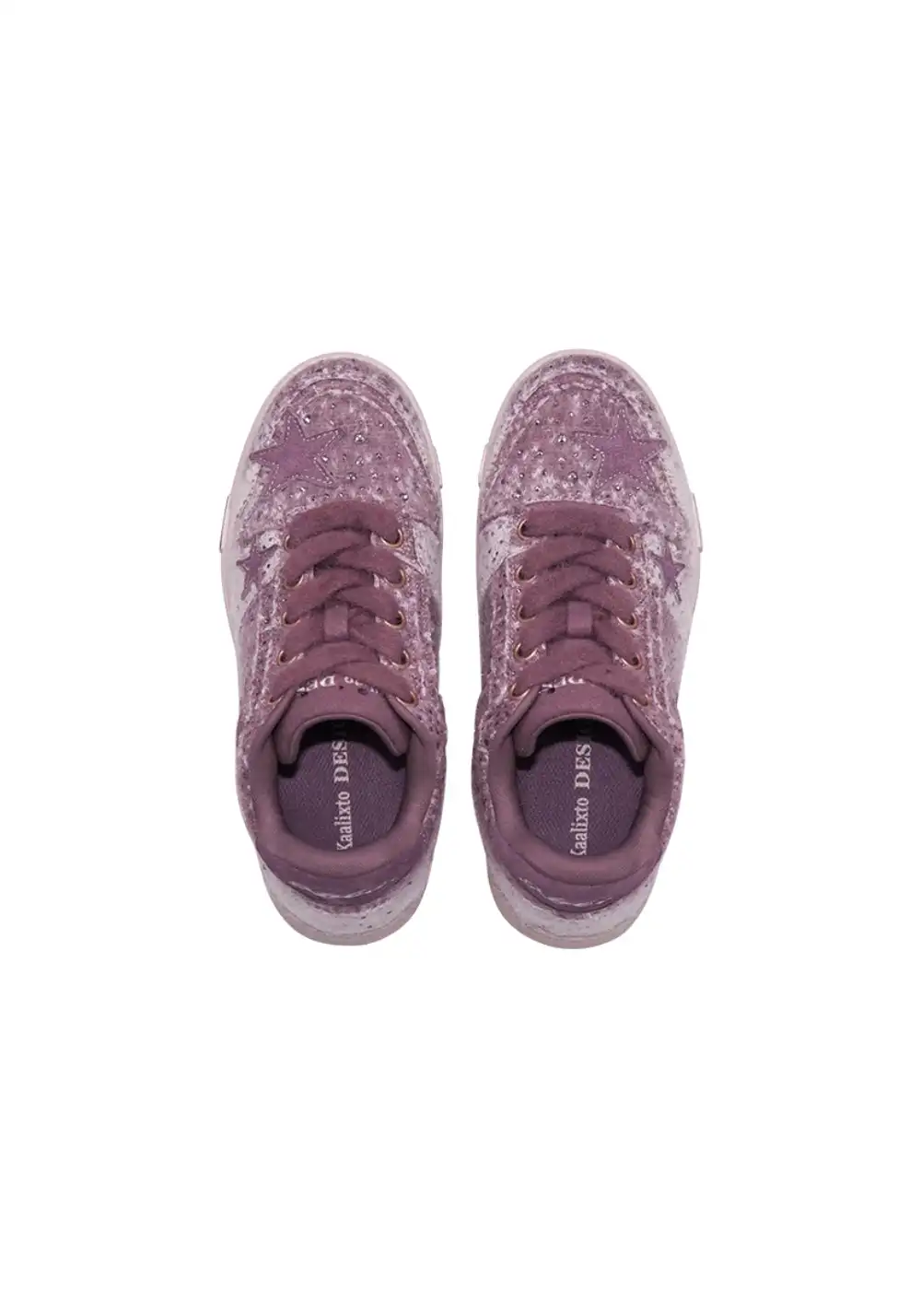 KAALIXTO丨Lilac Fuzzy Star Low-Top Sneaker