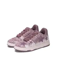 KAALIXTO丨Lilac Fuzzy Star Low-Top Sneaker