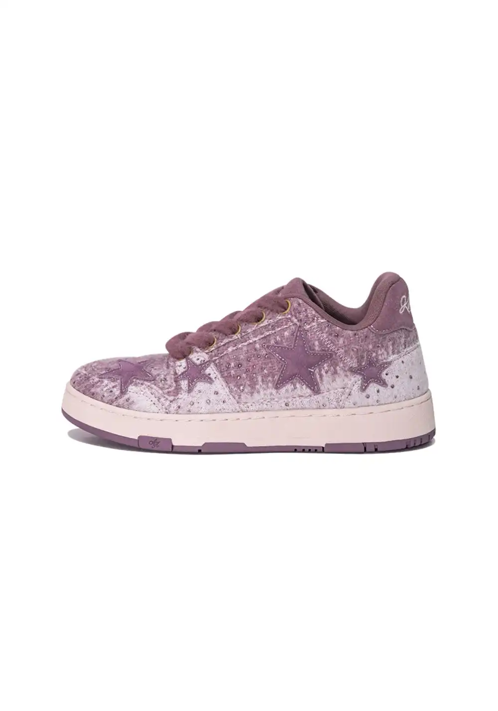 KAALIXTO丨Lilac Fuzzy Star Low-Top Sneaker