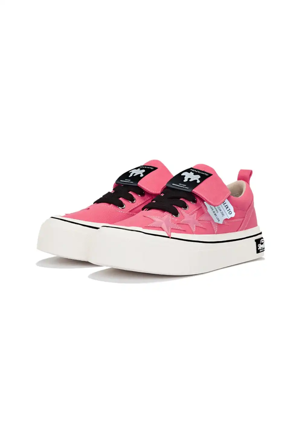 KAALIXTO丨Cheese Raspberry Pink Canvas Star Shoes