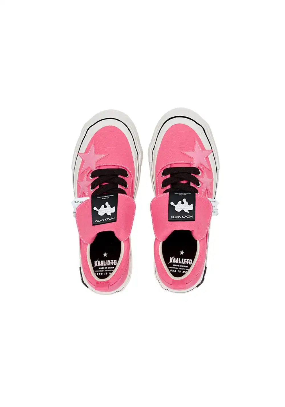 KAALIXTO丨Cheese Raspberry Pink Canvas Star Shoes
