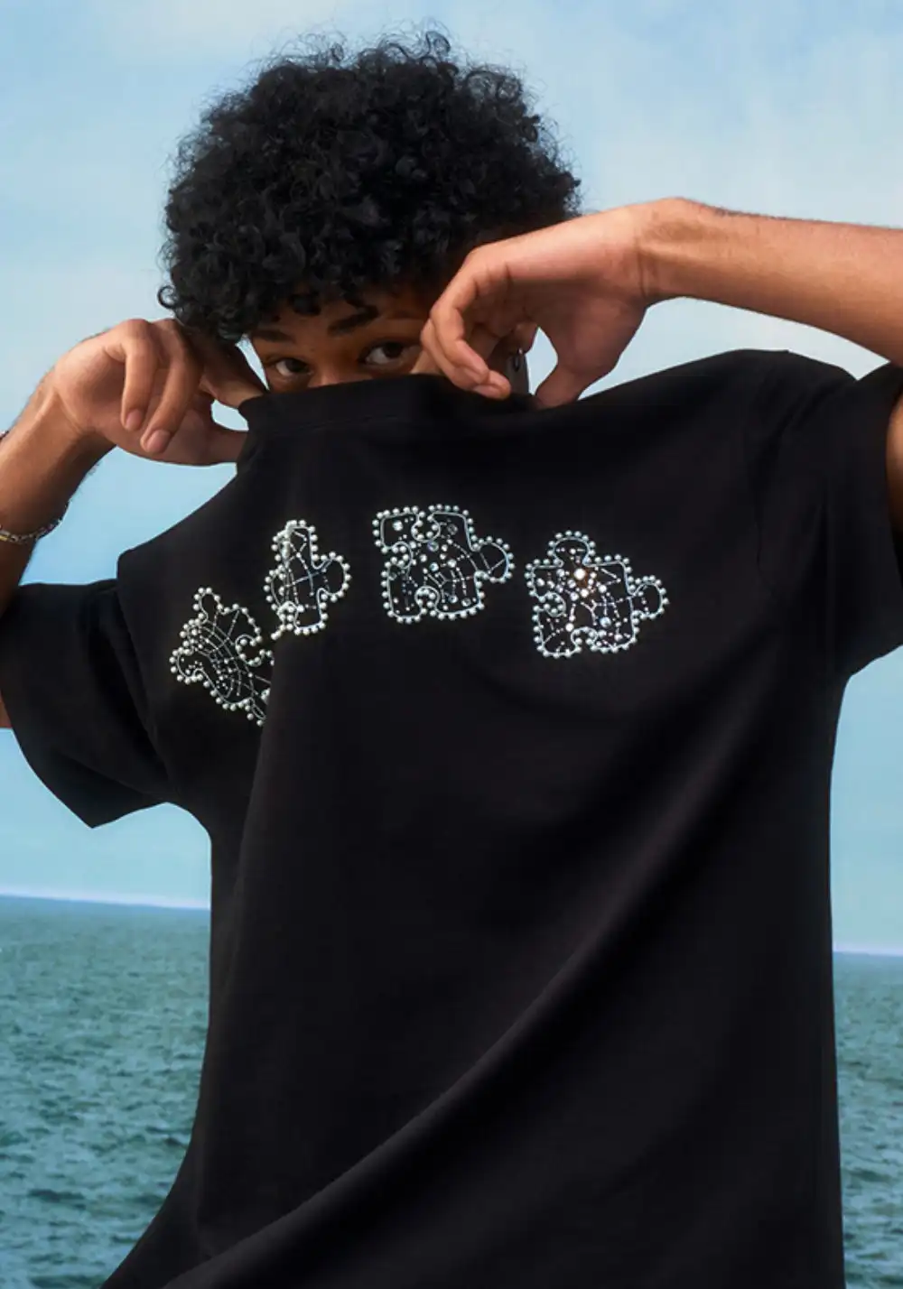 YADcrew丨YADcrew Star-Web Mosaic Tee