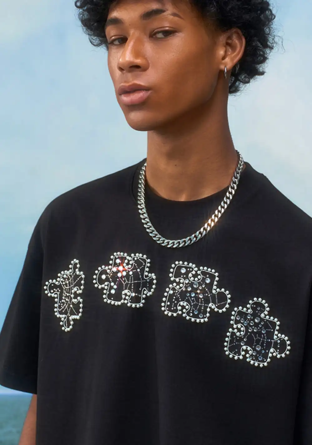YADcrew丨YADcrew Star-Web Mosaic Tee