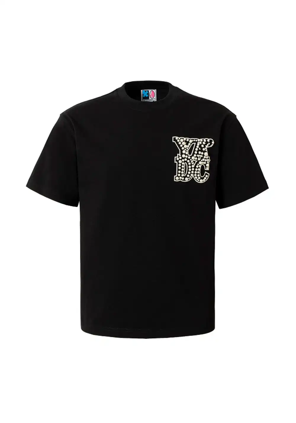 YADcrew丨YADcrew Pearl Patchwork Tee-Black