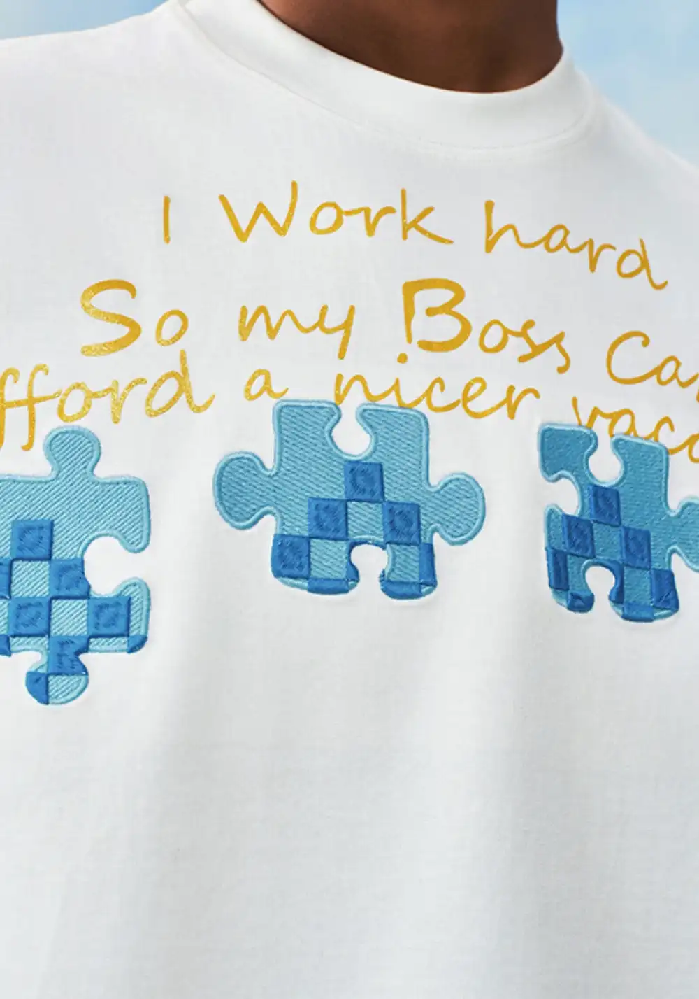 YADcrew丨YADcrew Summer Checkerboard Tee-White