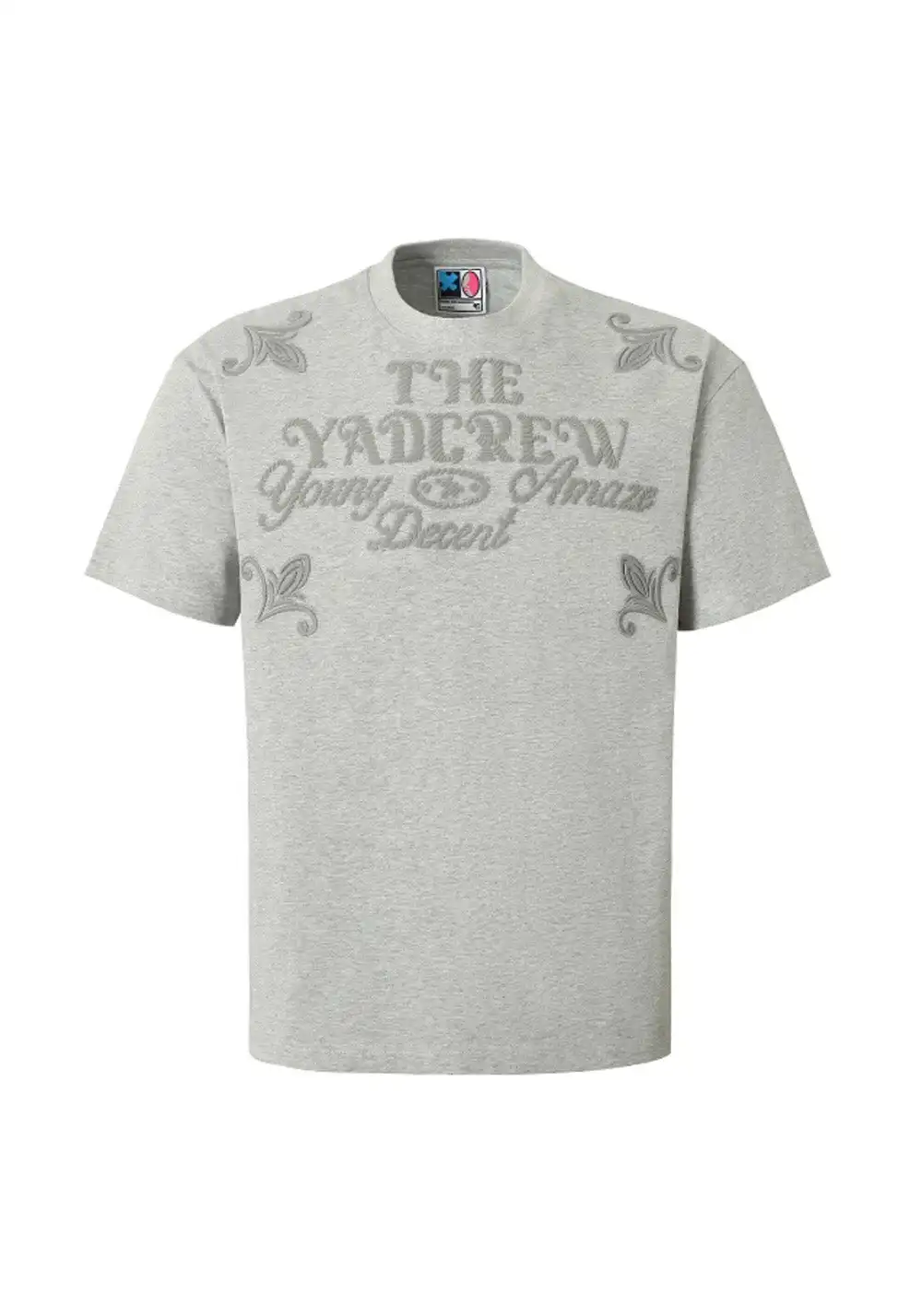 YADcrew丨YADcrew Slogan & Knot Tee-Gray