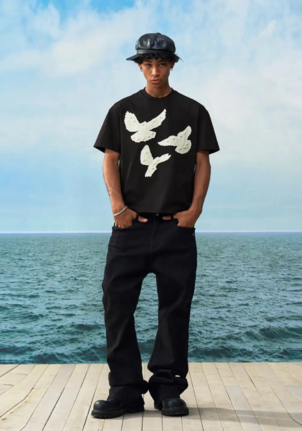 YADcrew丨YADcrew Chanel-Inspired Pearl Tee