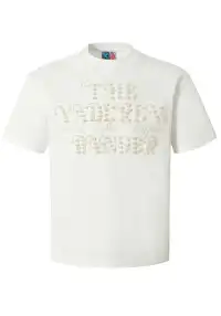 YADcrew丨YADcrew Pearl Slogan Tee-White