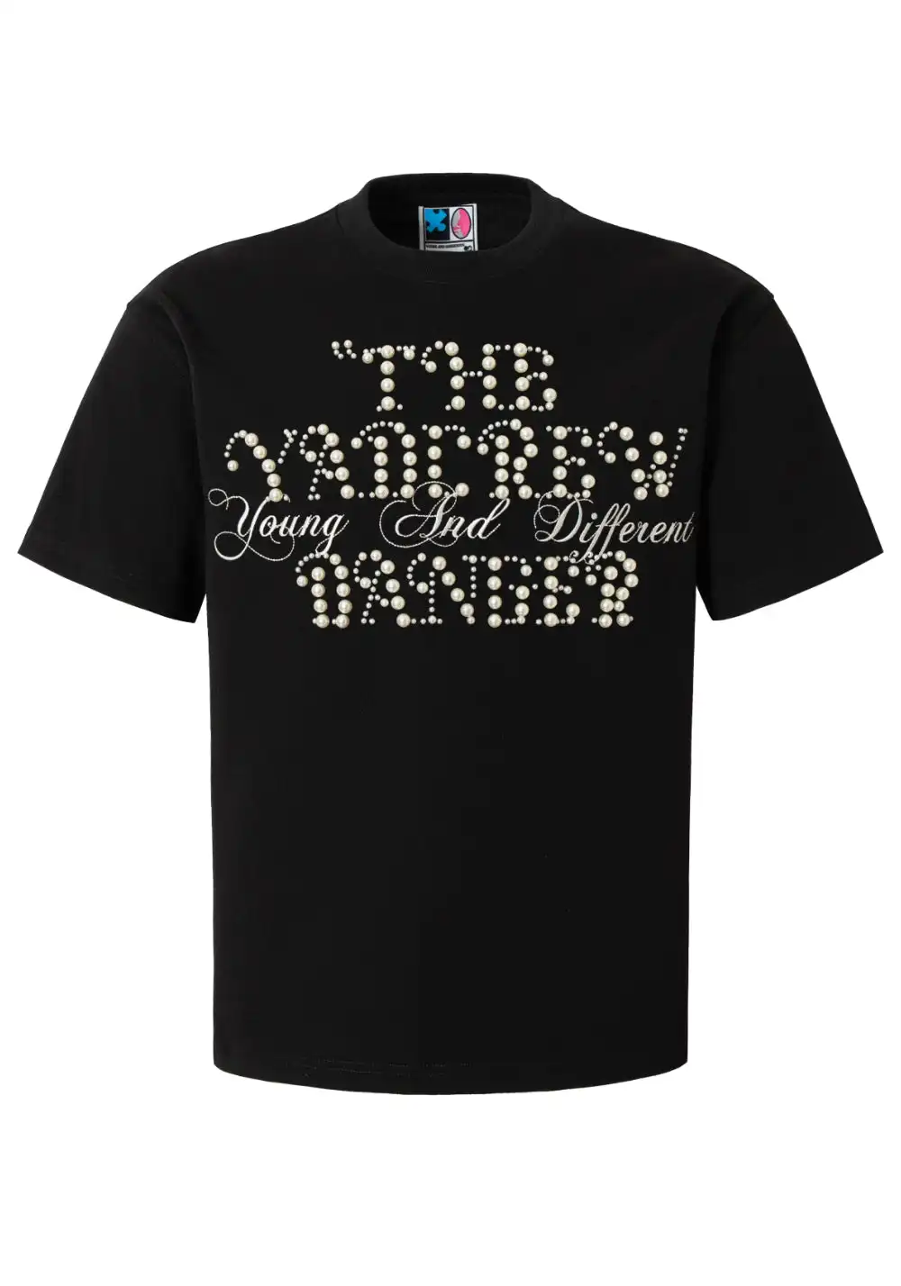 YADcrew丨YADcrew Pearl Slogan Tee-Black