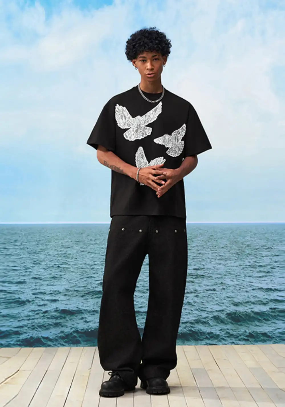 YADcrew丨YADcrew Lace Dove Tee