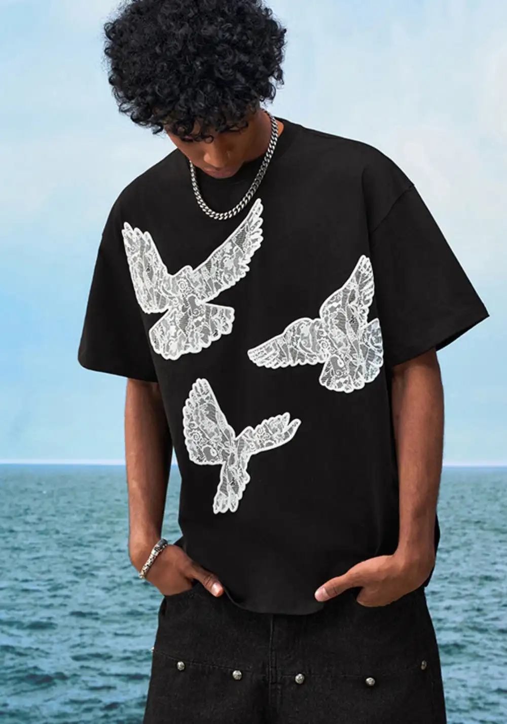 YADcrew丨YADcrew Lace Dove Tee